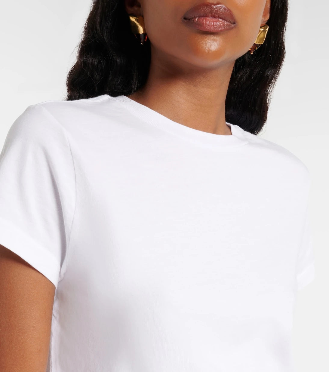 Agolde - Adine cropped cotton jersey T-shirt