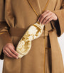 Gold Silk Floral Eye Mask