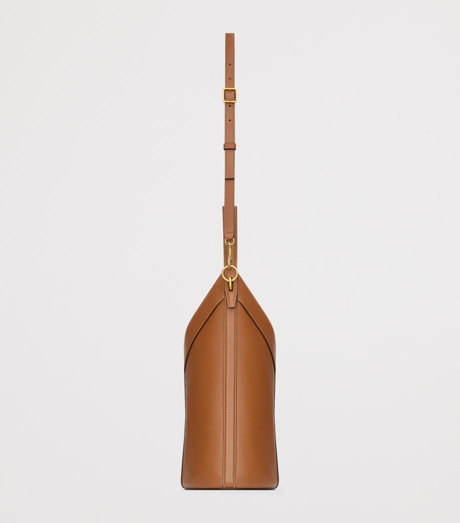 Red Leather Y Bucket Bag