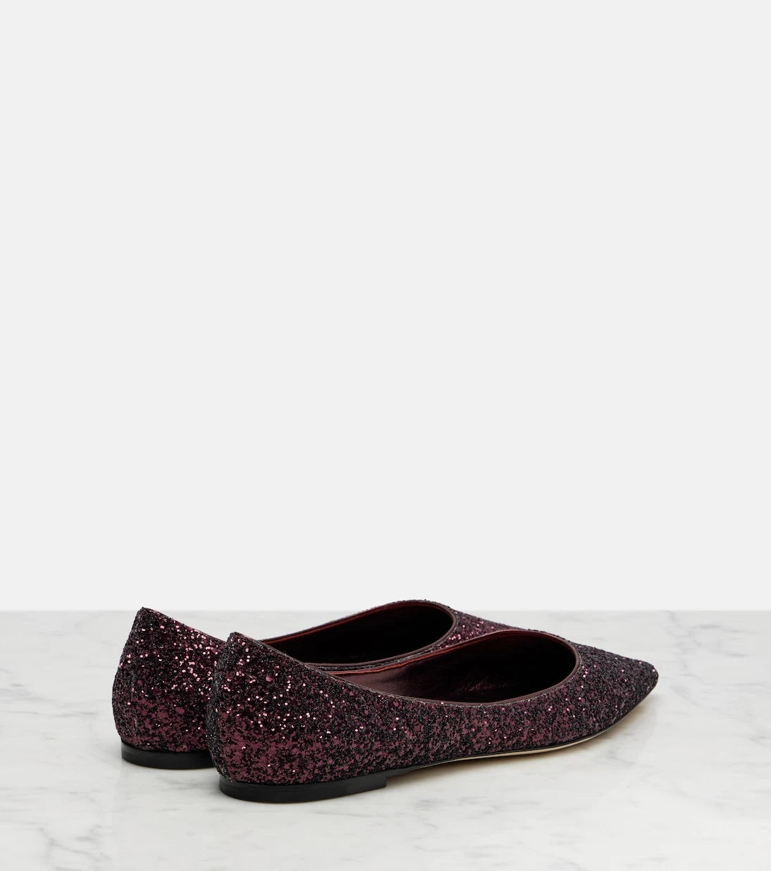 Jimmy Choo - Love glitter ballet flats