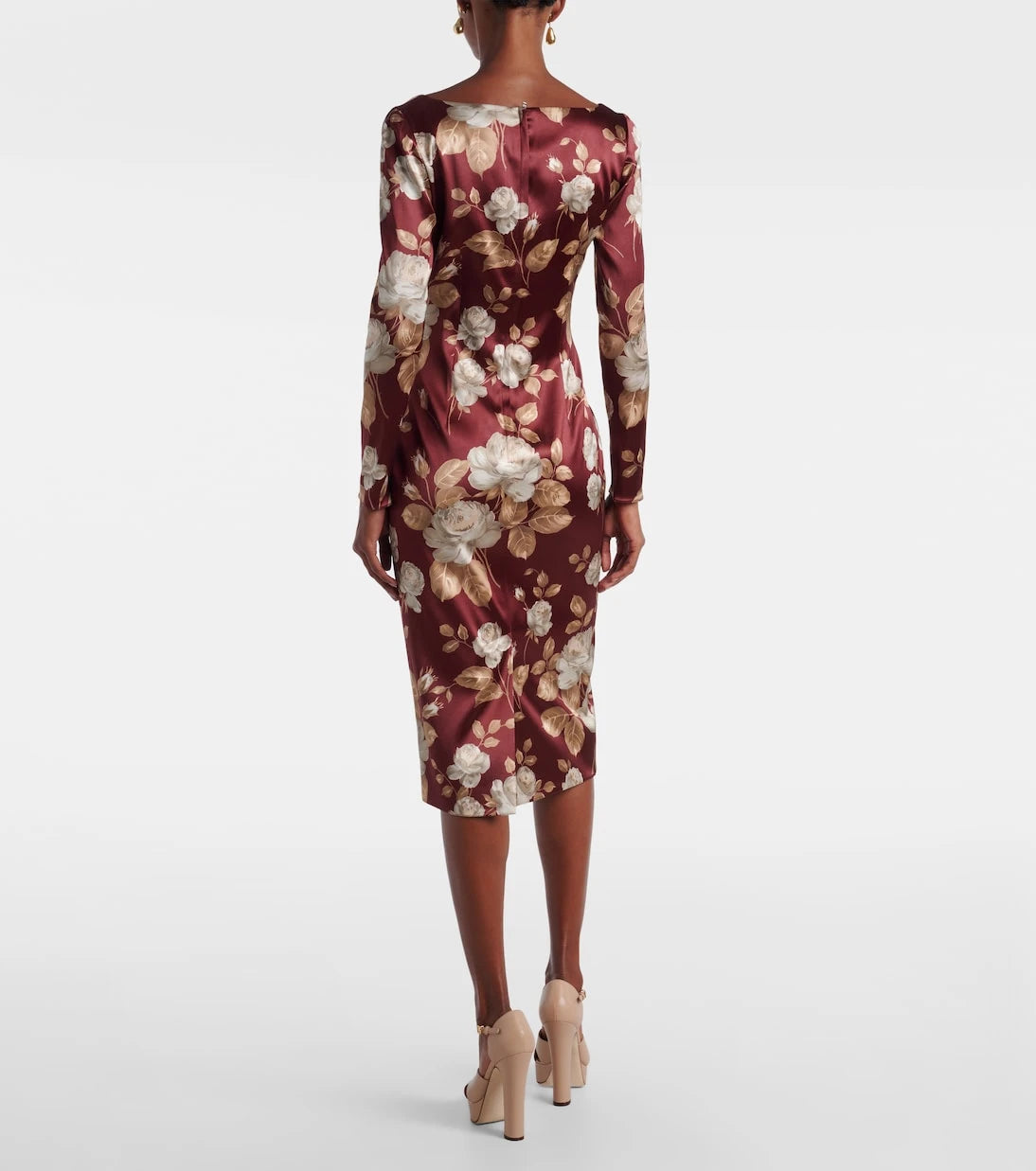Dolce&Gabbana - Floral satin midi dress