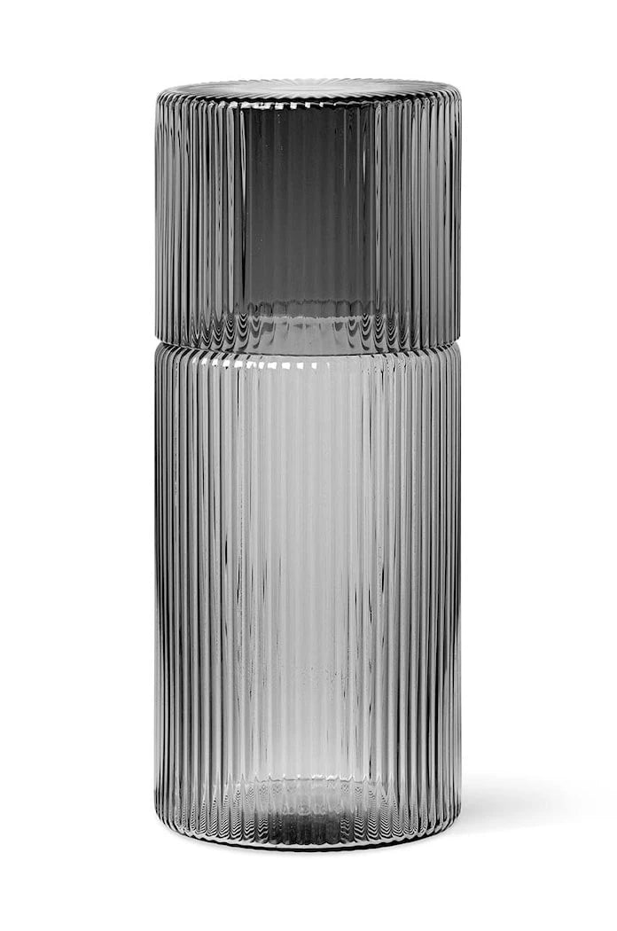 Гарафа с чаша ferm LIVING Ripple Small Carafe Set 500 ml