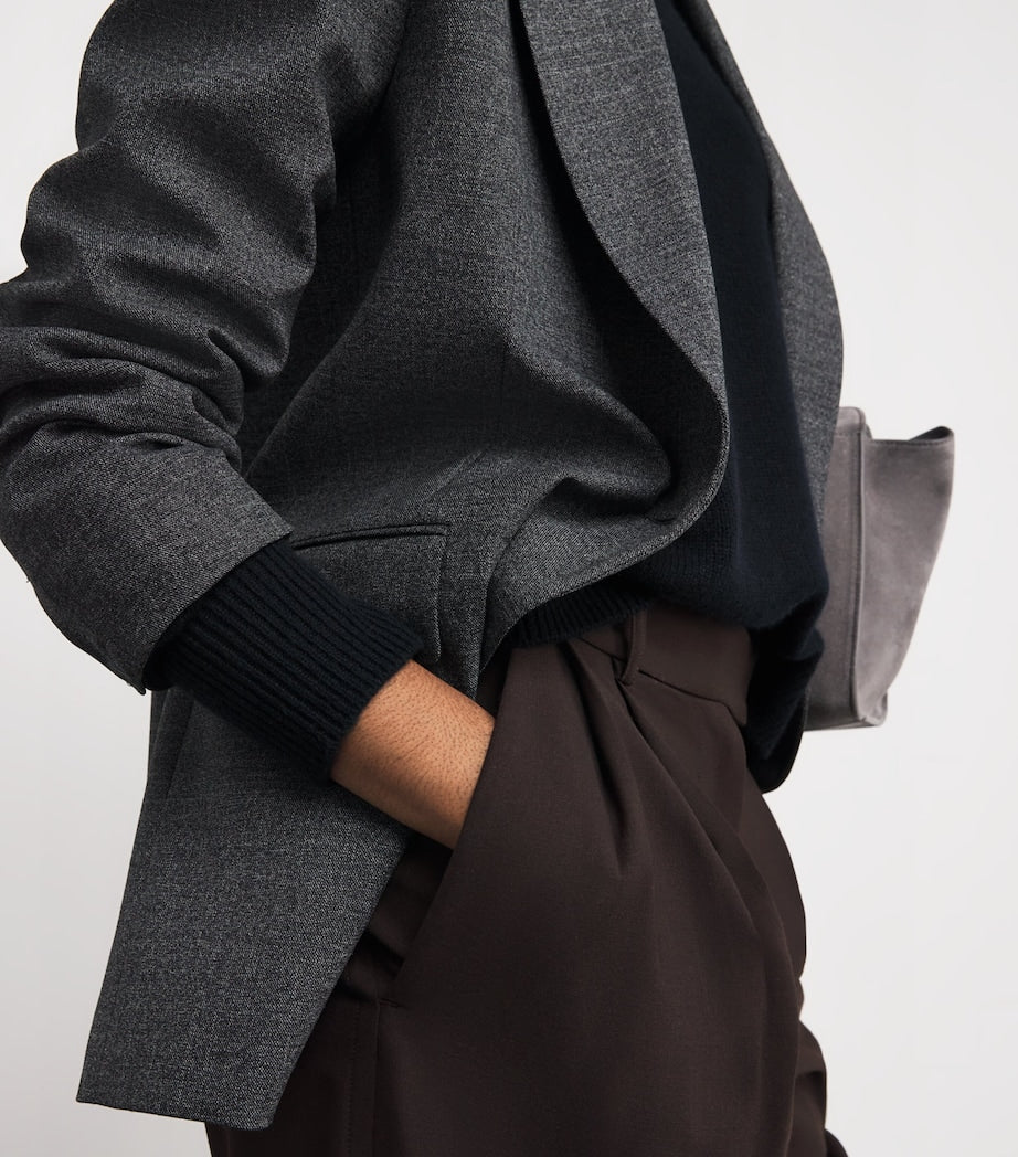 ME+EM Navy Cashmere Snood Sweater