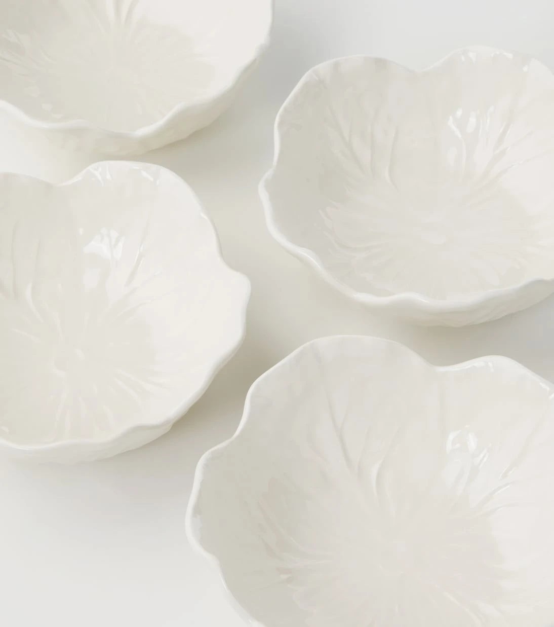 Bordallo Pinheiro - Cabbage set of 4 ceramic bowls