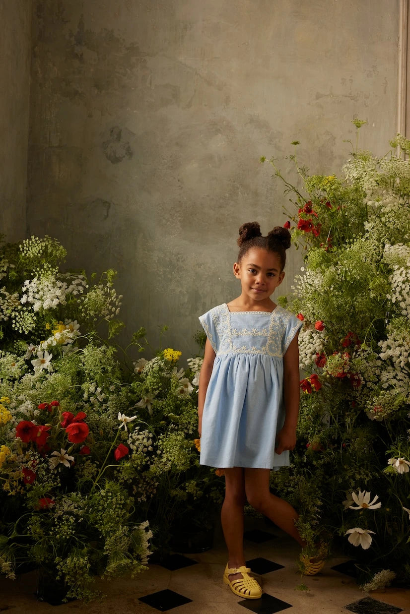 Louise Misha - Briska embroidered cotton dress