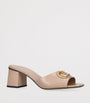 Valentino Garavani Nude Leather VLogo Mules 60