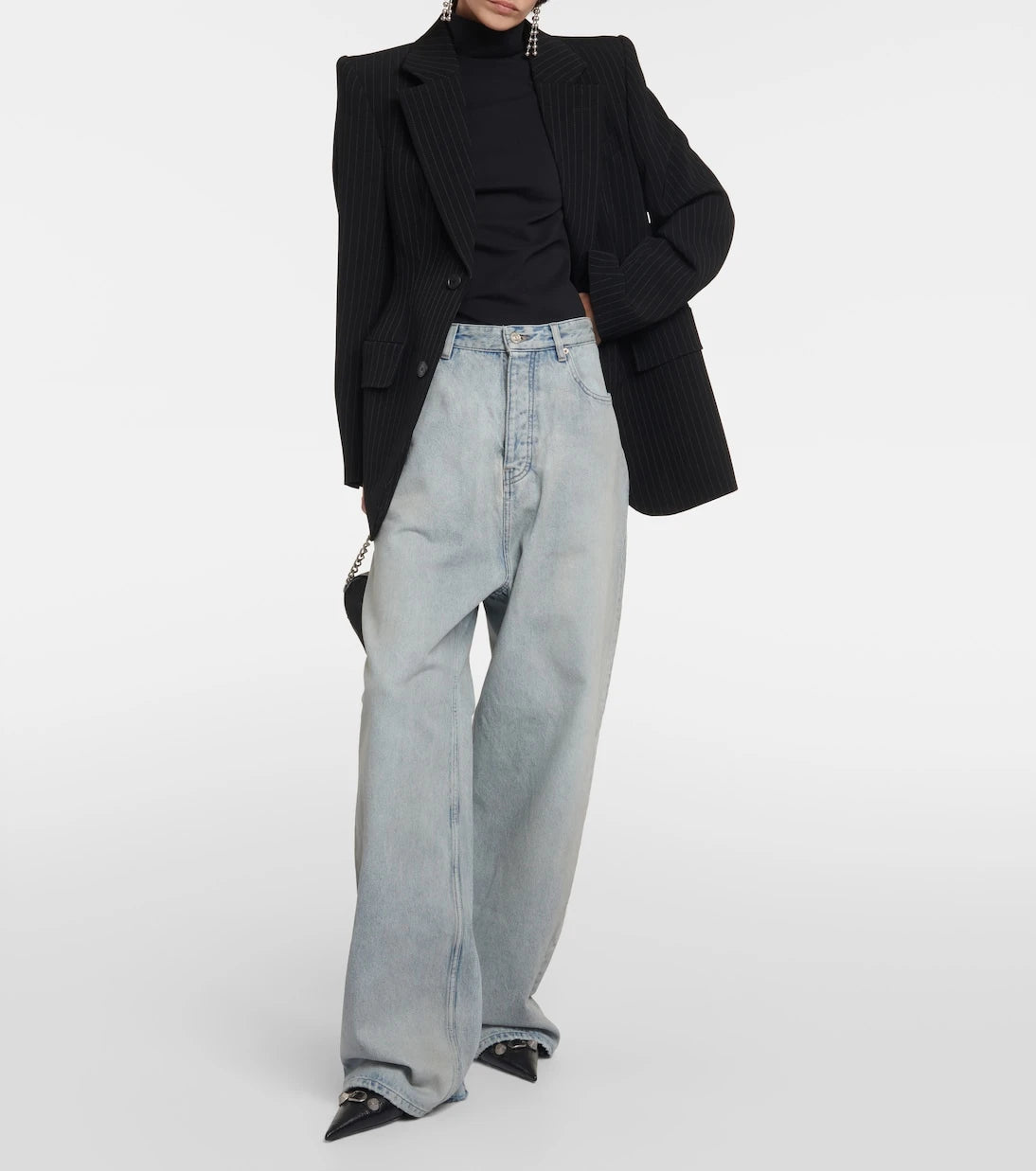 Balenciaga - Mid-rise wide-leg jeans