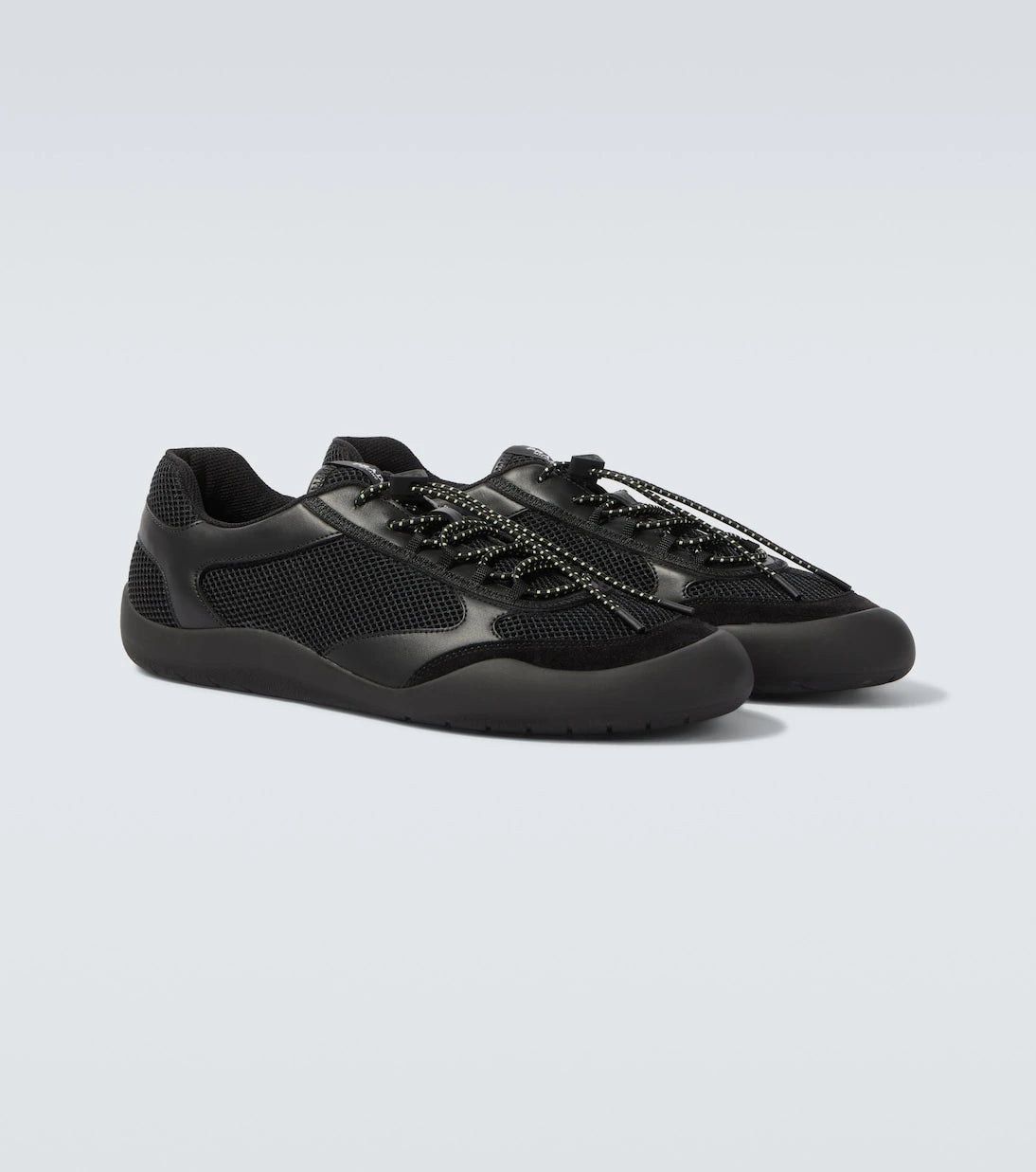 Prada - Speedrock leather-trimmed sneakers