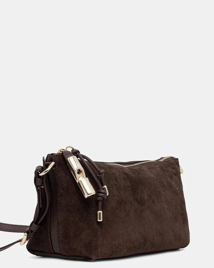 Furla kadın süet crossbody çanta
