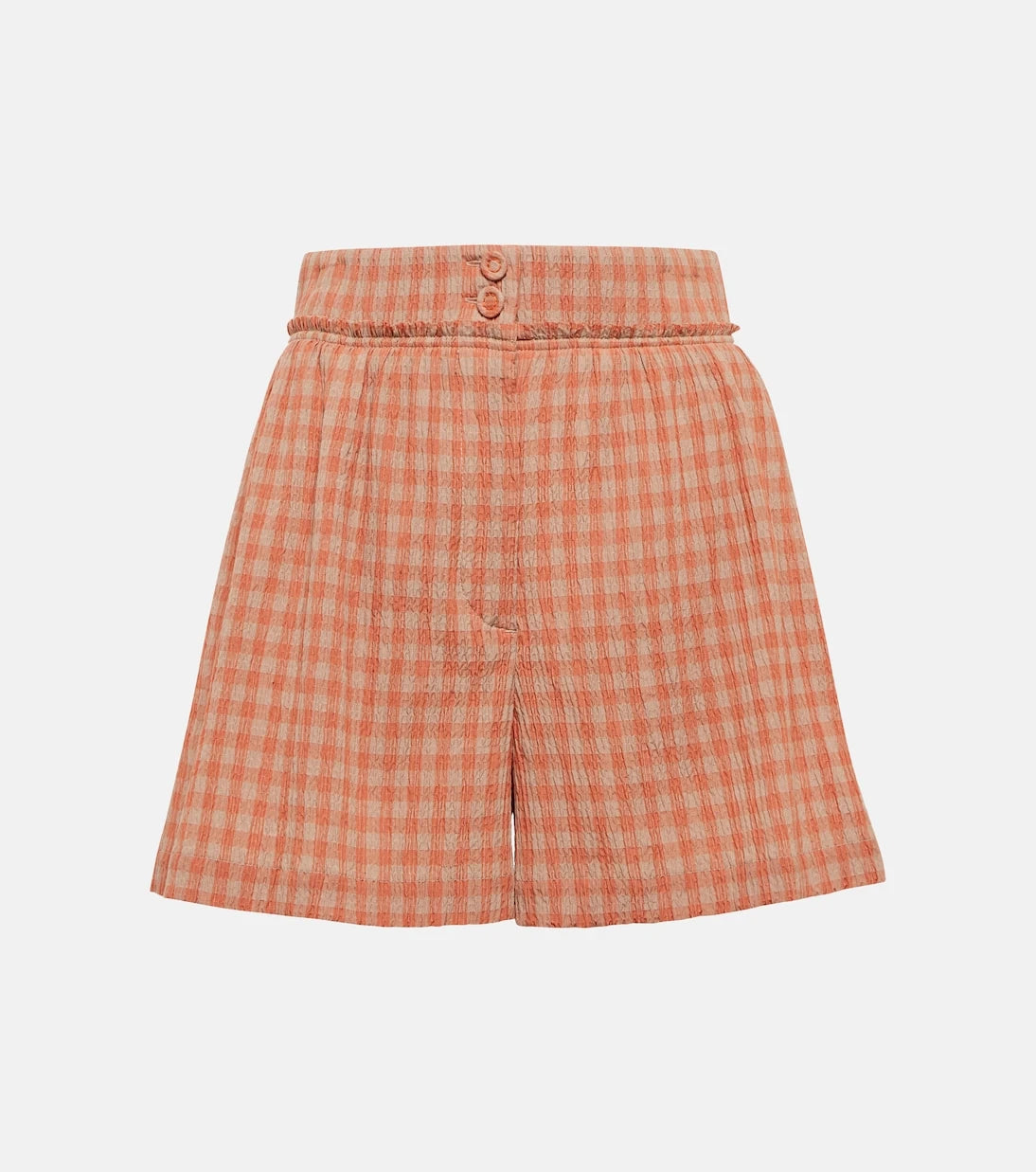 Altuzarra - Thor gingham cotton-blend shorts