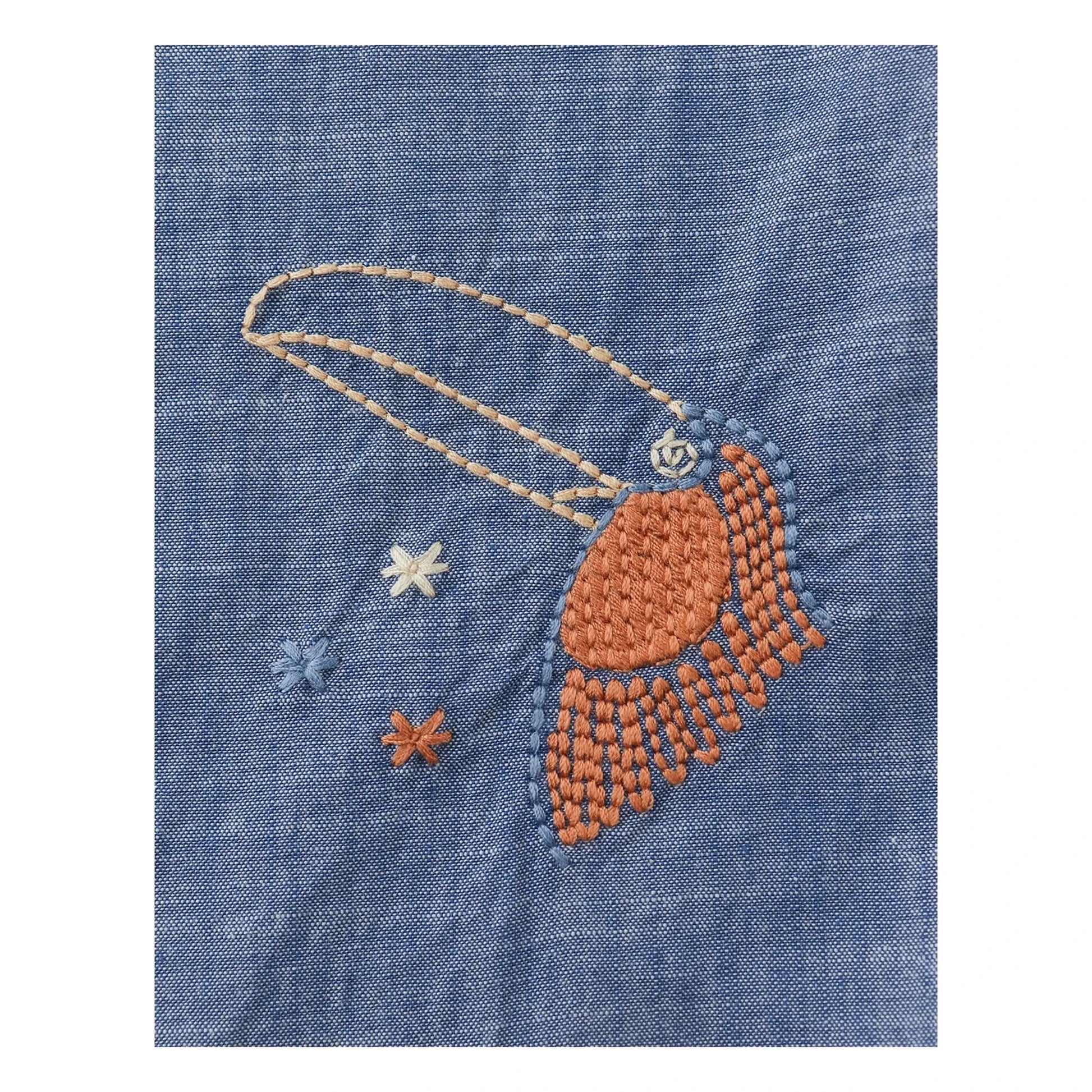 Gingersnaps - Lewis Embroidered Chambray Shirt | Blue