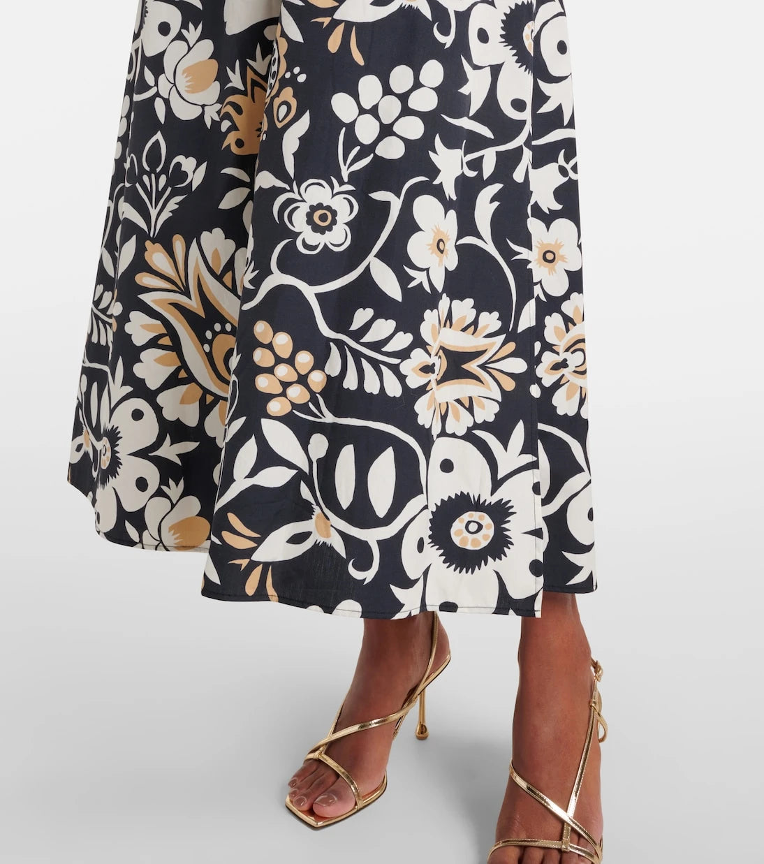 La DoubleJ - Breakfast ruffled cotton poplin midi dress