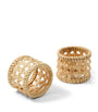 Cabana Magazine Set of 2 Rattan Sabbia Napkin Rings
