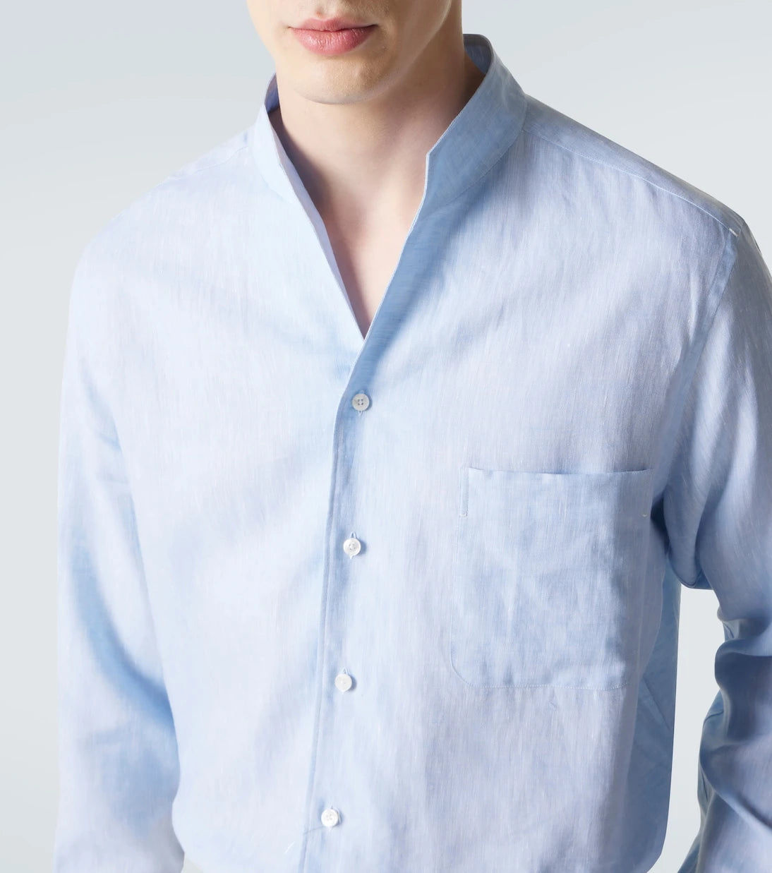 Zegna - Linen chambray shirt