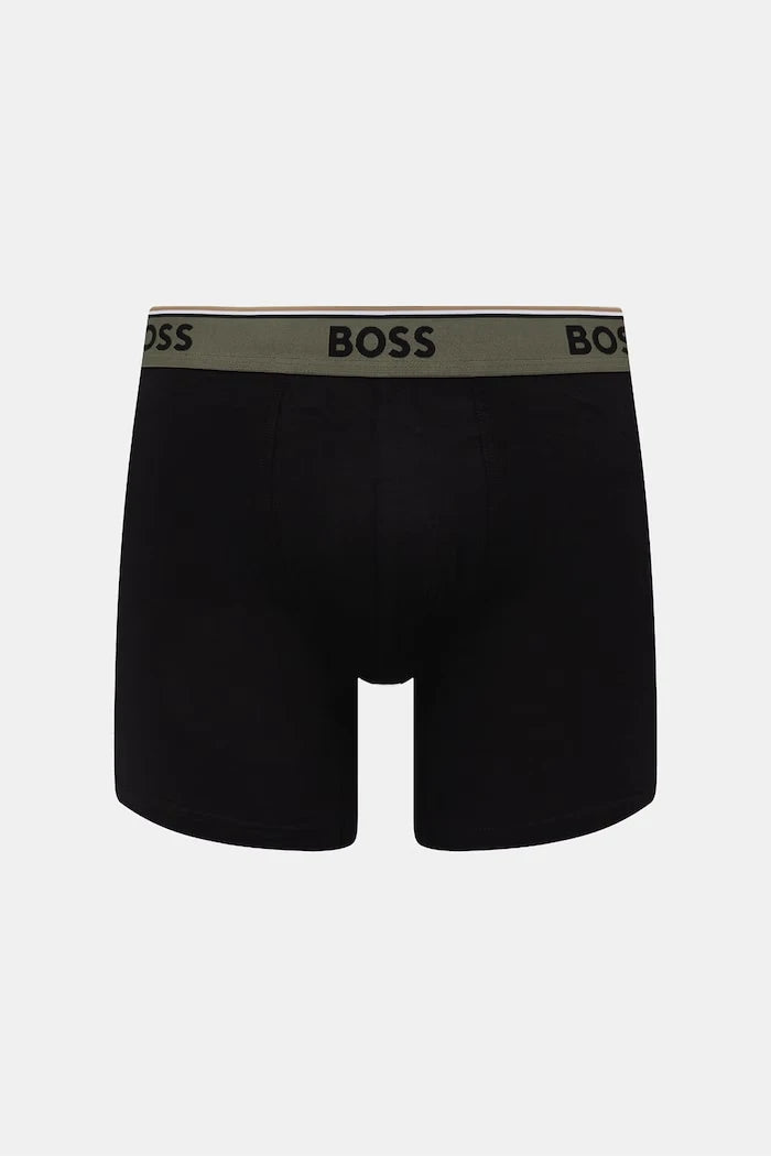 BOSS erkek pamuklu boxer BoxerBr 3P Power Des 3'lü set