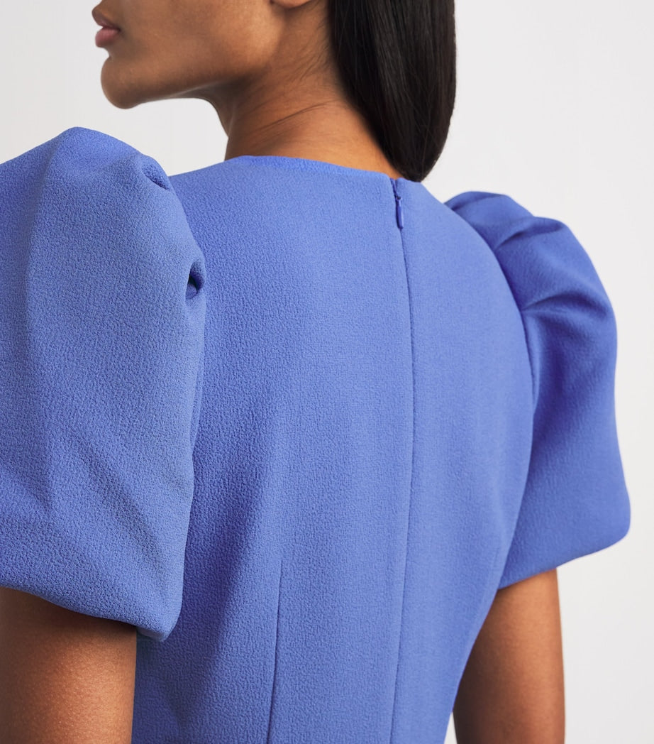 Puff-Sleeve Violetta Maxi Dress