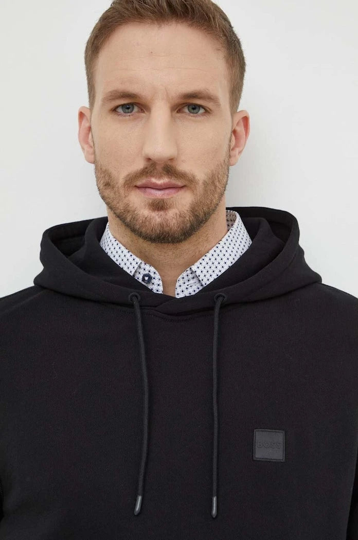 BOSS Orange Kapüşonlu Erkek Pamuklu Sweatshirt Wetalk