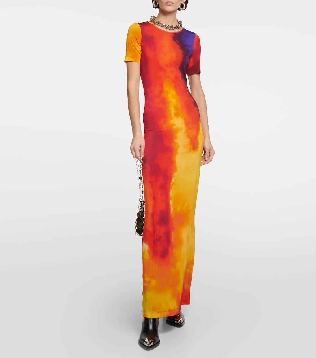 Rabanne - Printed maxi dress