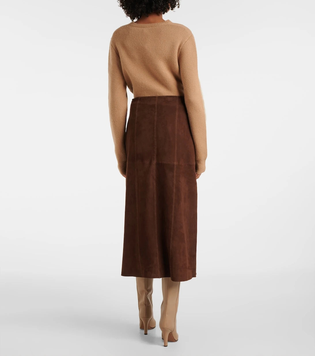 Rixo - Edwina suede skirt