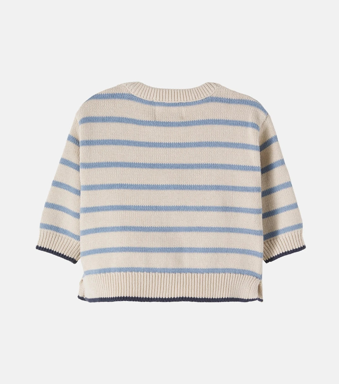 Wheat - Baby Morgan striped cotton sweater