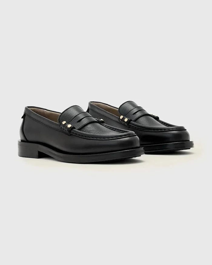 AllSaints мокасини дамски от кожа Bloom Stud Loafer