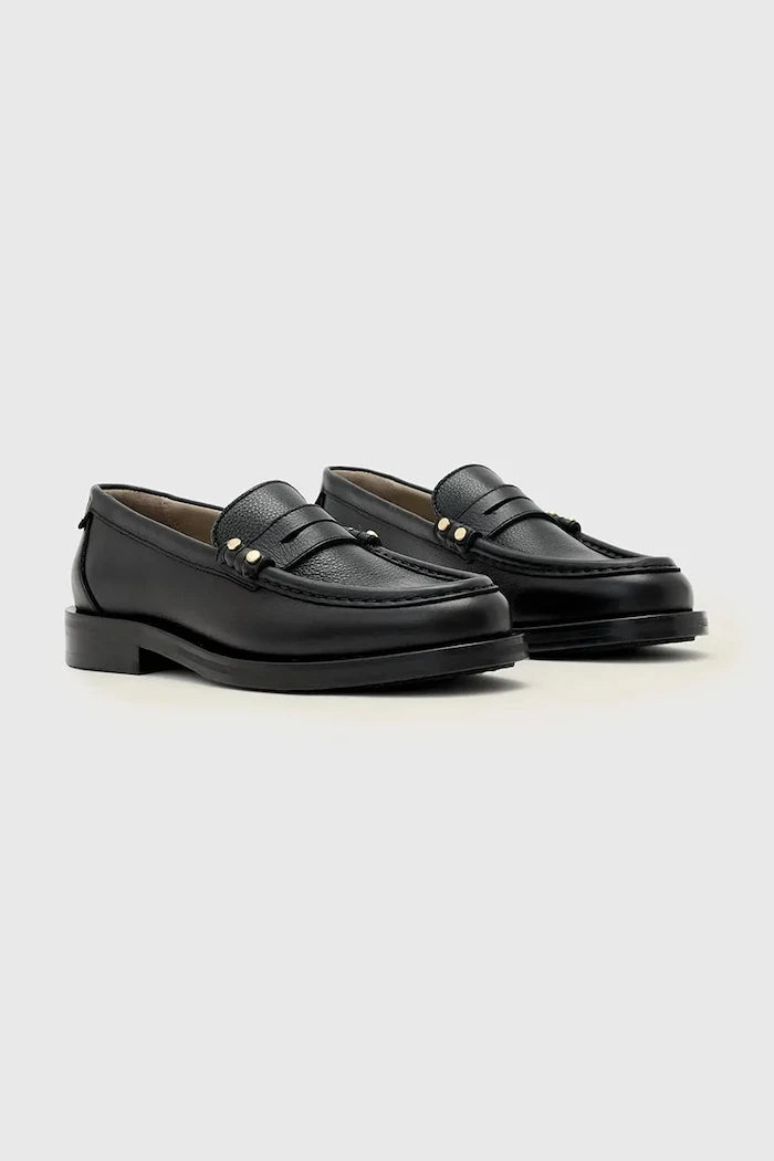 AllSaints мокасини дамски от кожа Bloom Stud Loafer