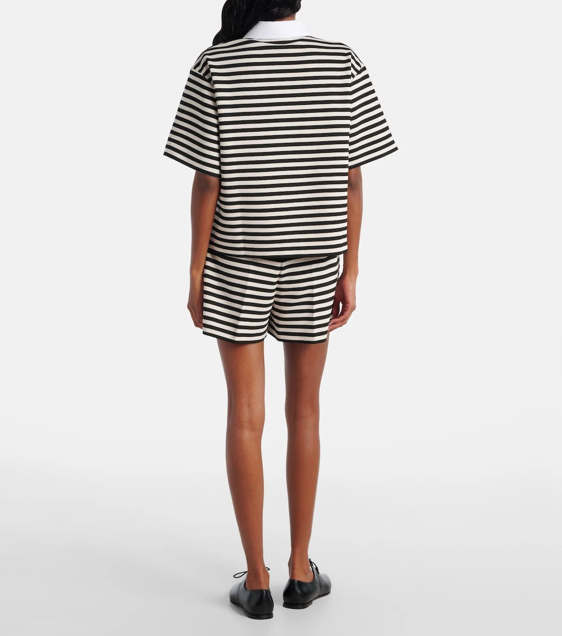 Max Mara - Wilson striped poplin-trimmed jersey shirt