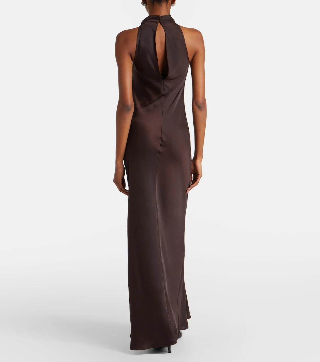 Rotate - Halterneck satin maxi dress