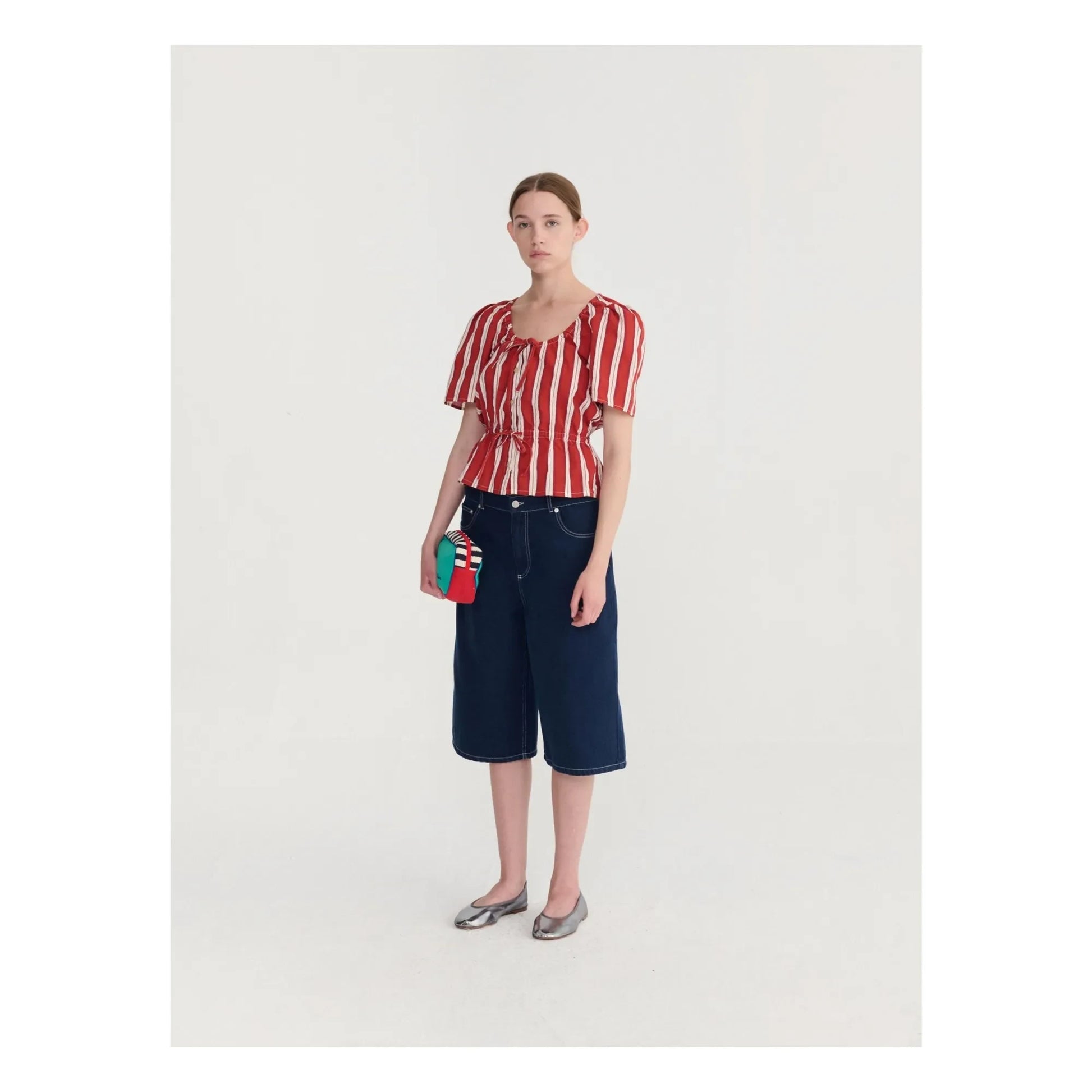 Bobo Choses - Denim Organic Cotton Bermuda shorts | Blue