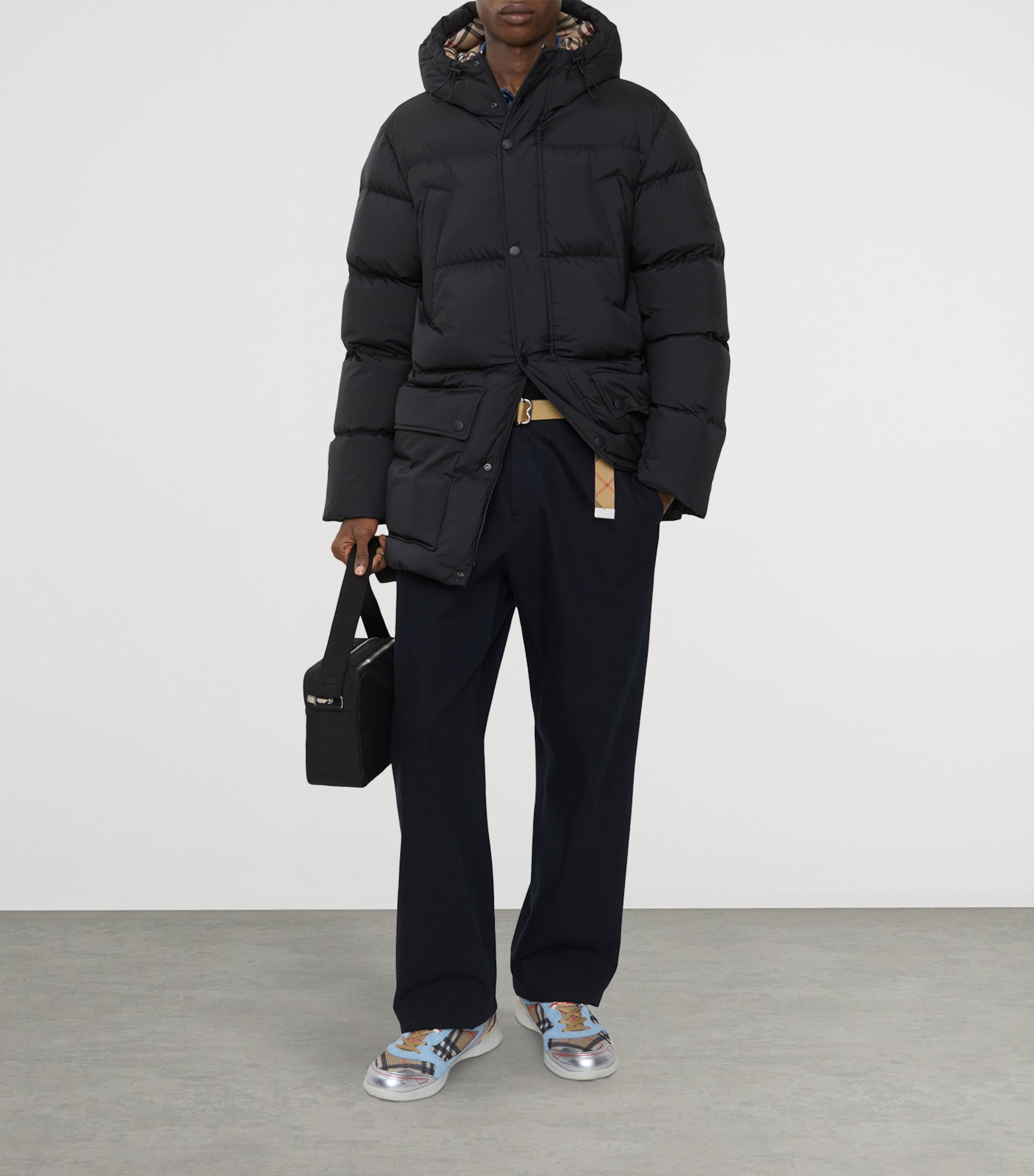 Burberry Black Hooded Down Puffer Jacket