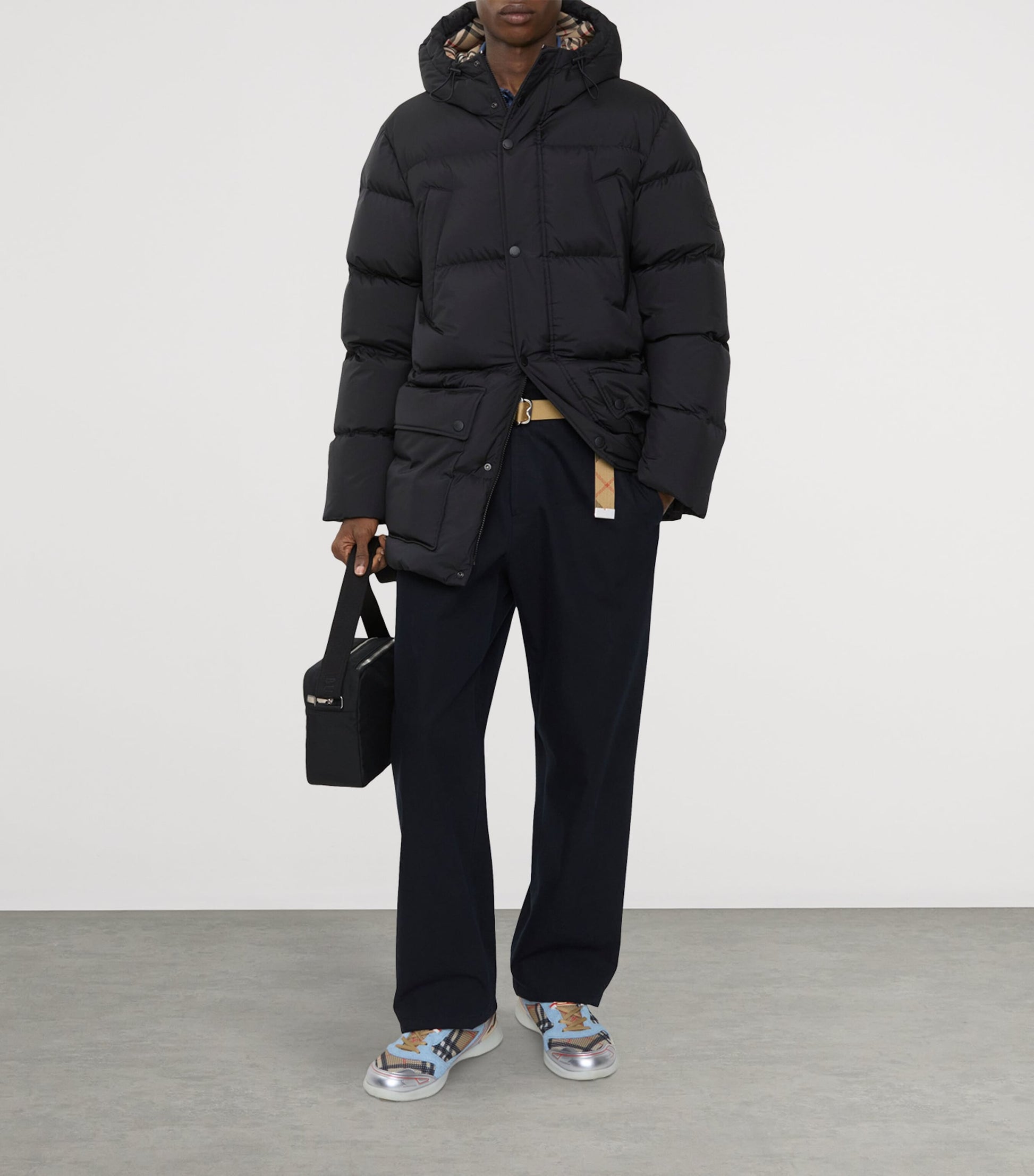 Burberry Black Hooded Down Puffer Jacket