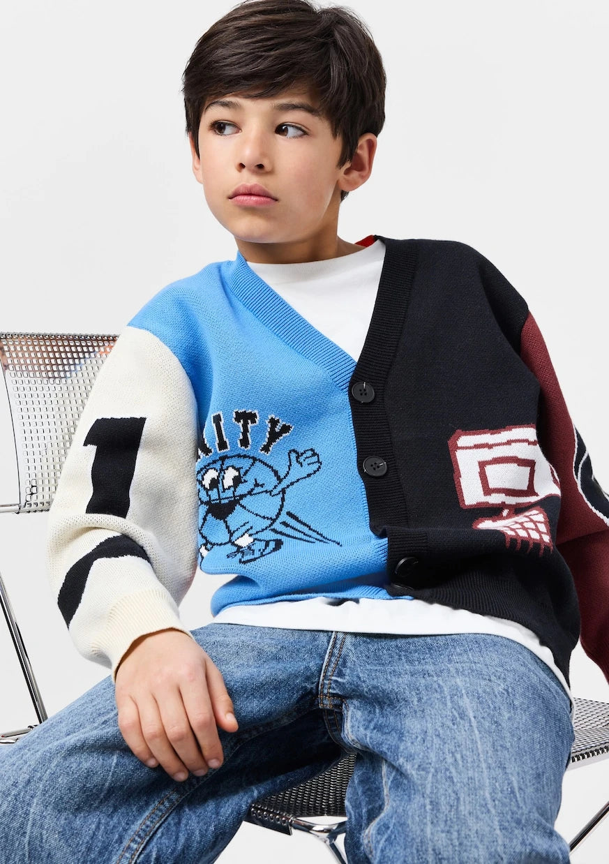 Molo - Burt colorblocked cotton cardigan