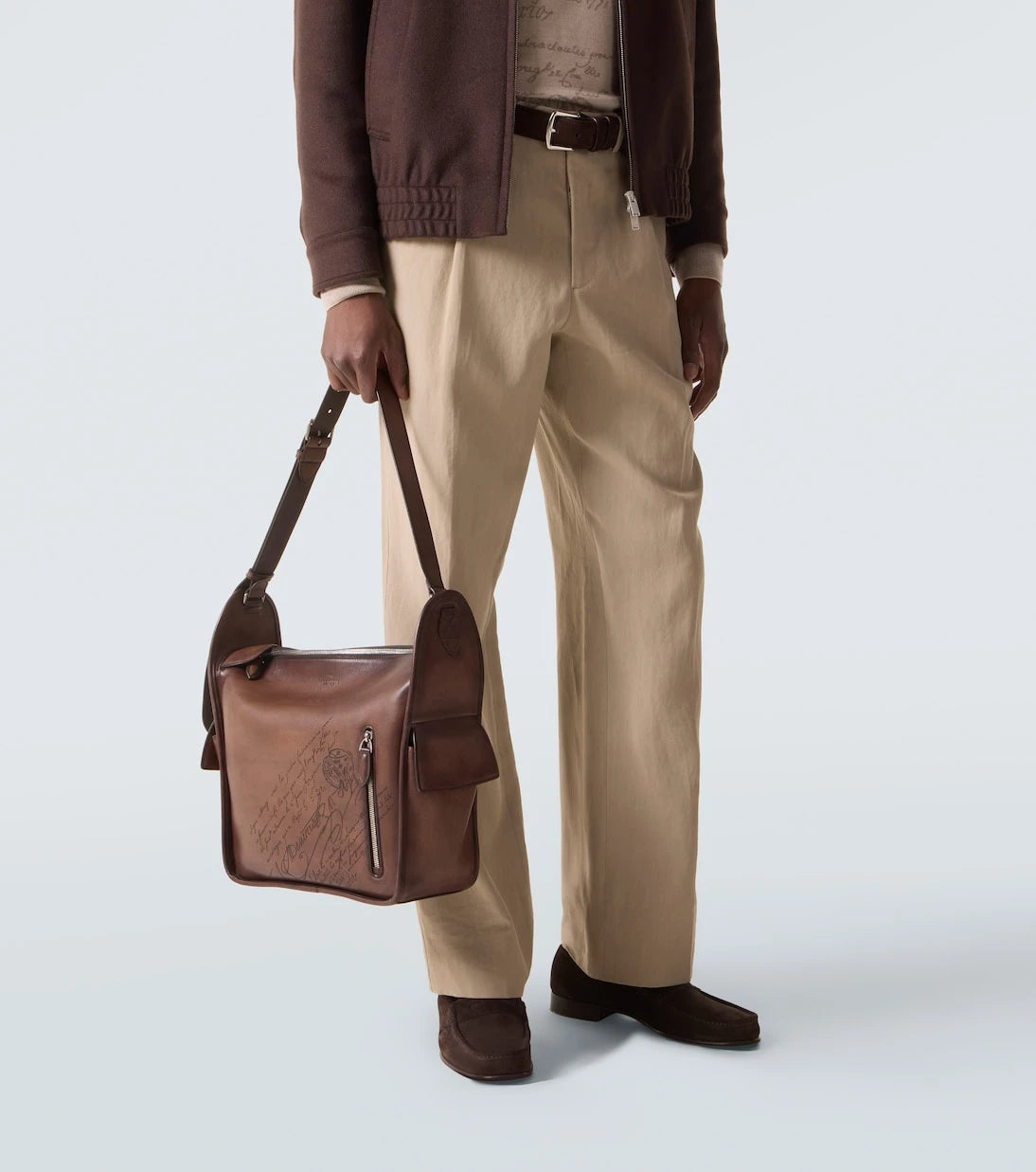 Berluti - Périple Scritto Venezia leather shoulder bag