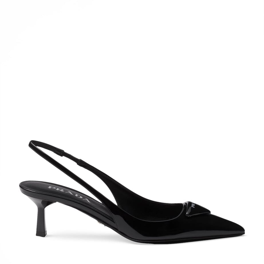 Prada Patent Leather Slingback Pumps 55