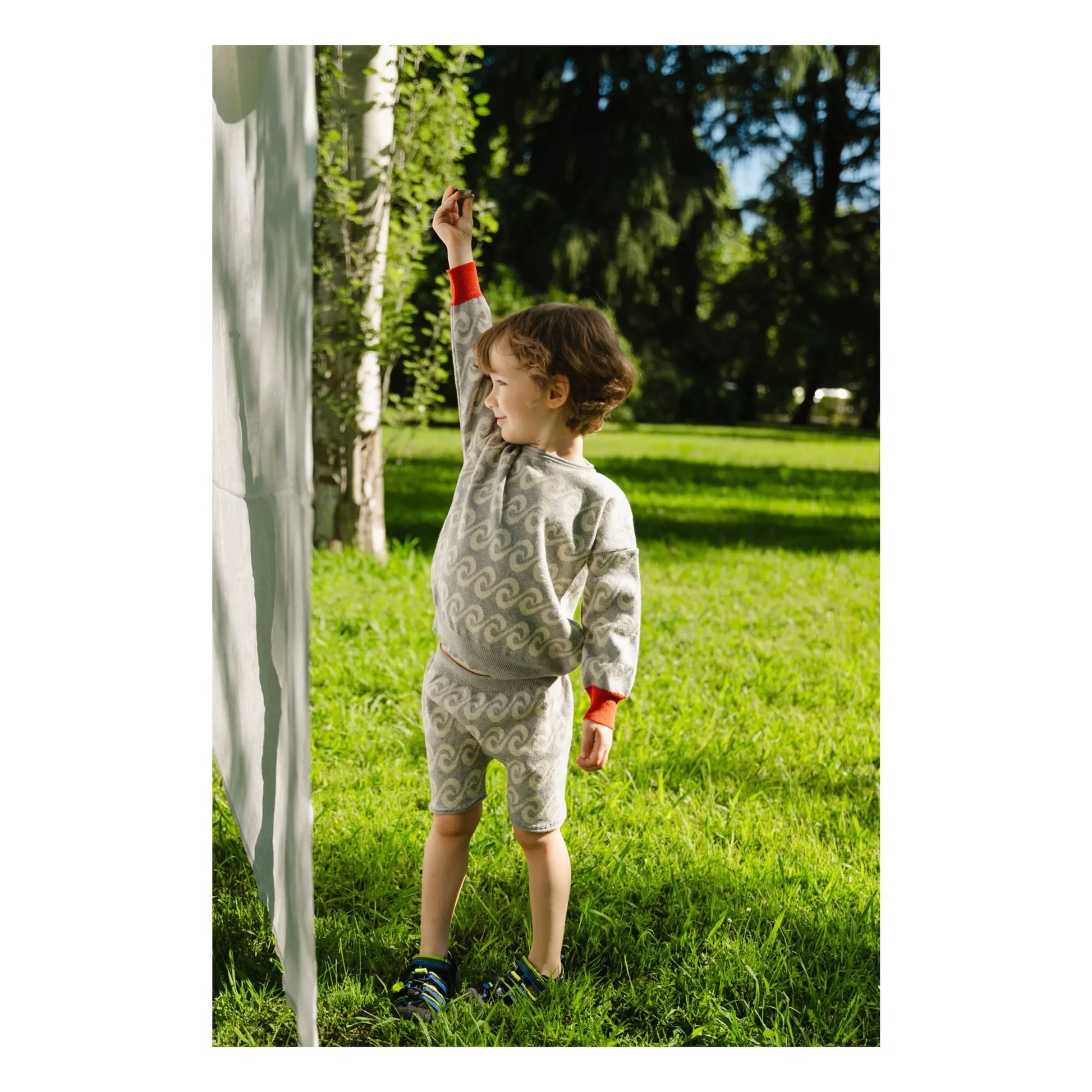 Bayiri - River Shorts Organic cotton knit | Grey