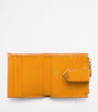 Prada Orange Small Saffiano Leather Bifold Wallet