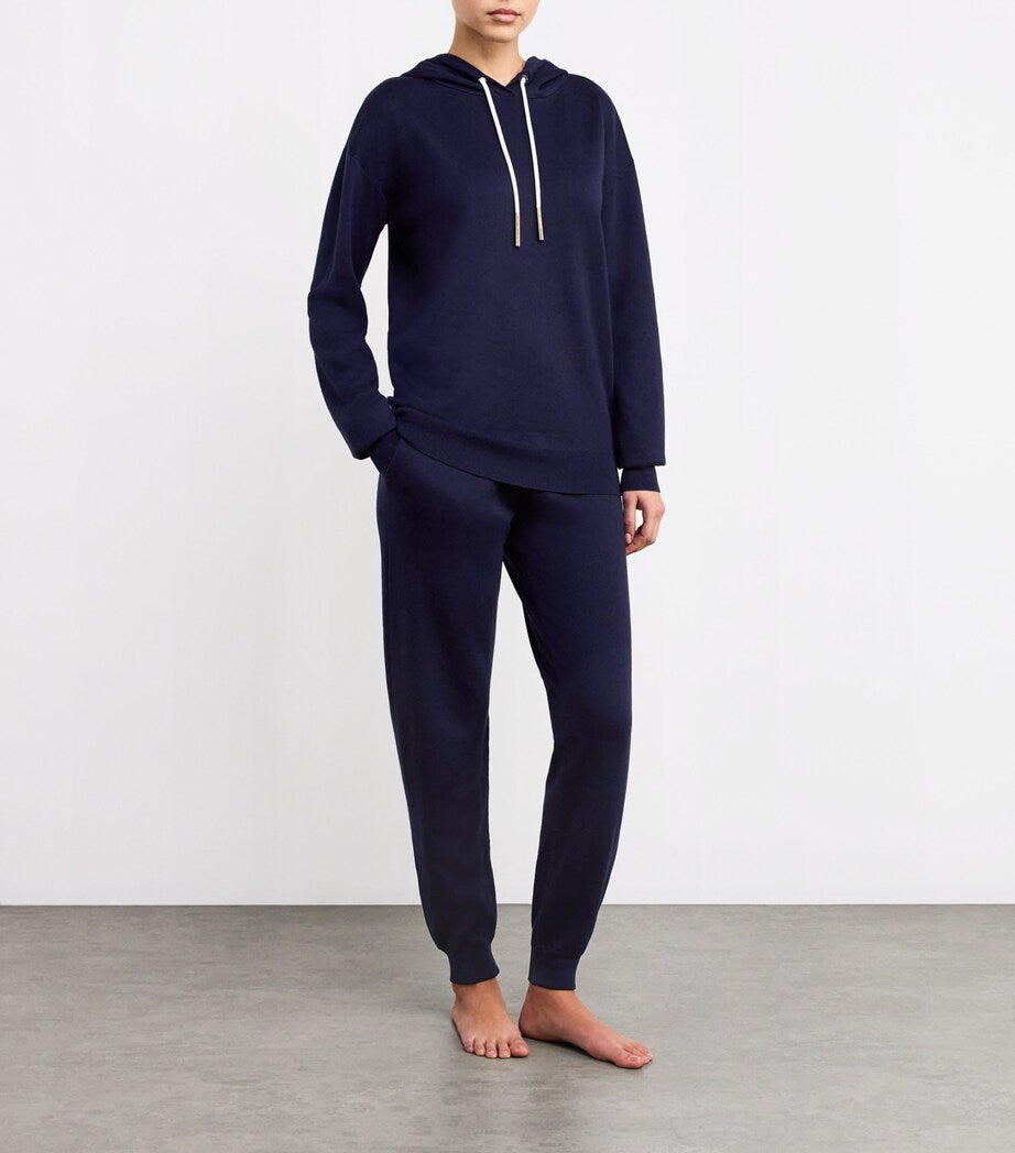 Navy Silk-Cashmere Gia Tracksuit