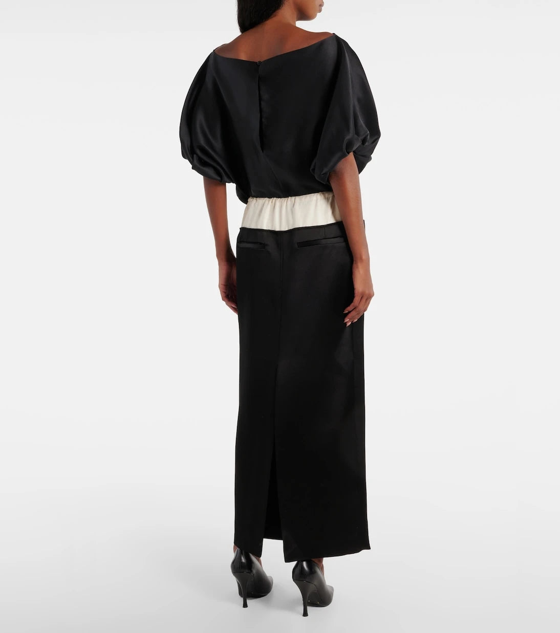 Khaite - Chet satin maxi skirt