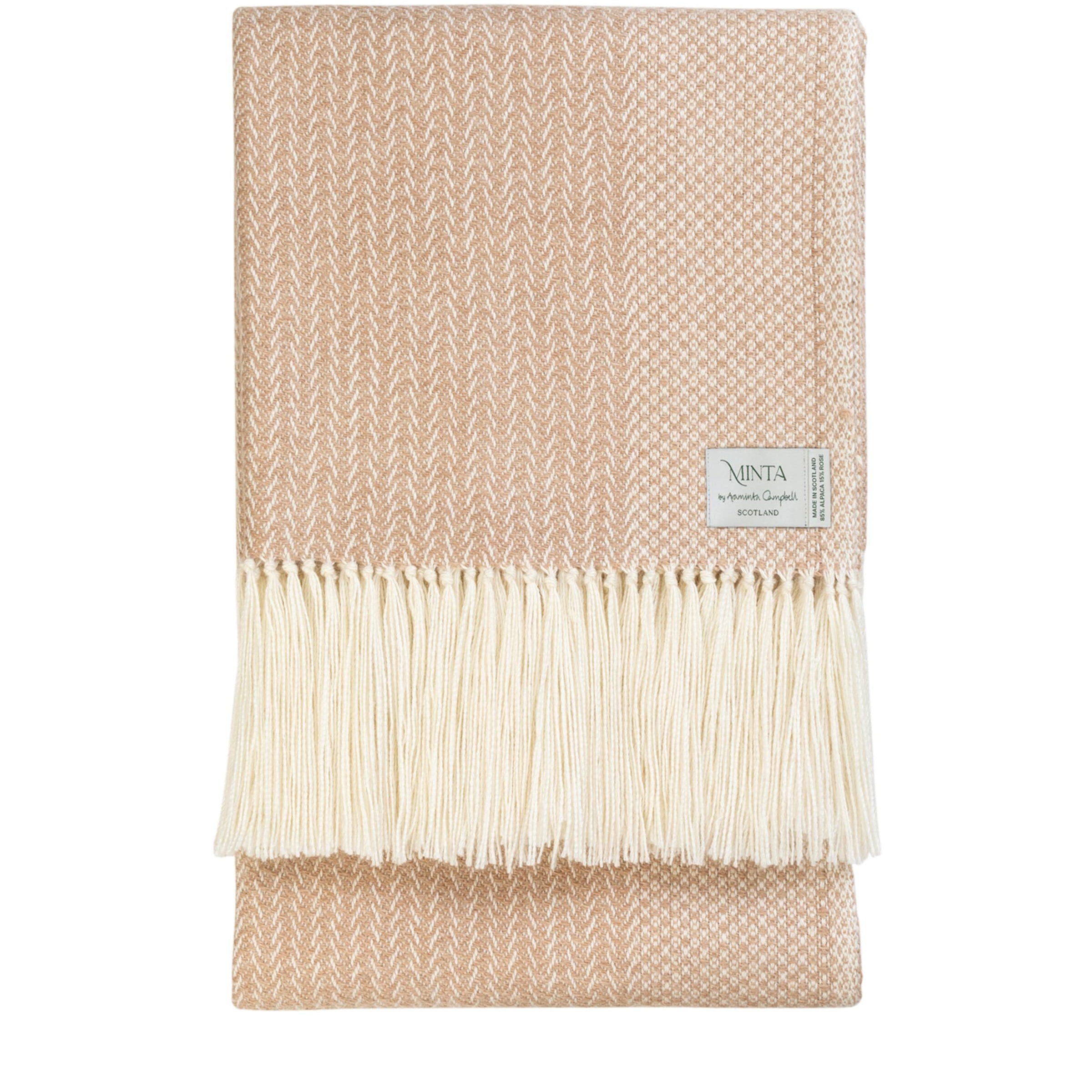 Araminta Campbell Large Alpaca-Blend Woodland Throw (150cm x 300cm)