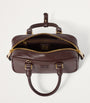 Brown Leather Arcadie Top-Handle Bag