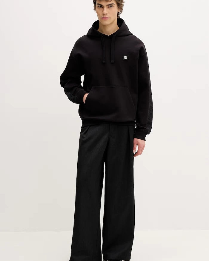 HUGO düz erkek pamuklu sweatshirt Dros