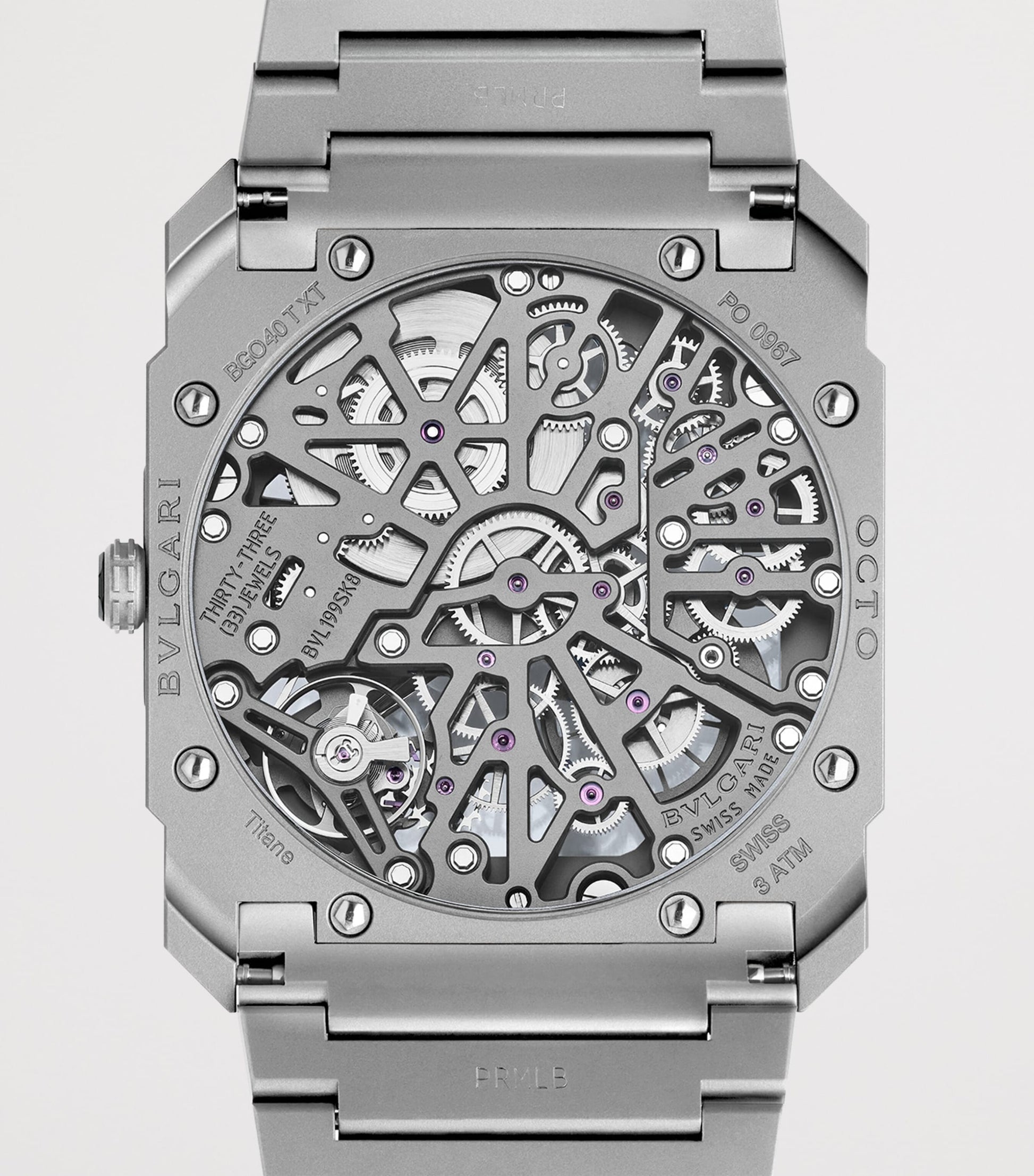 Titanium Octo Finissimo Skeleton 8 Days Watch 40mm