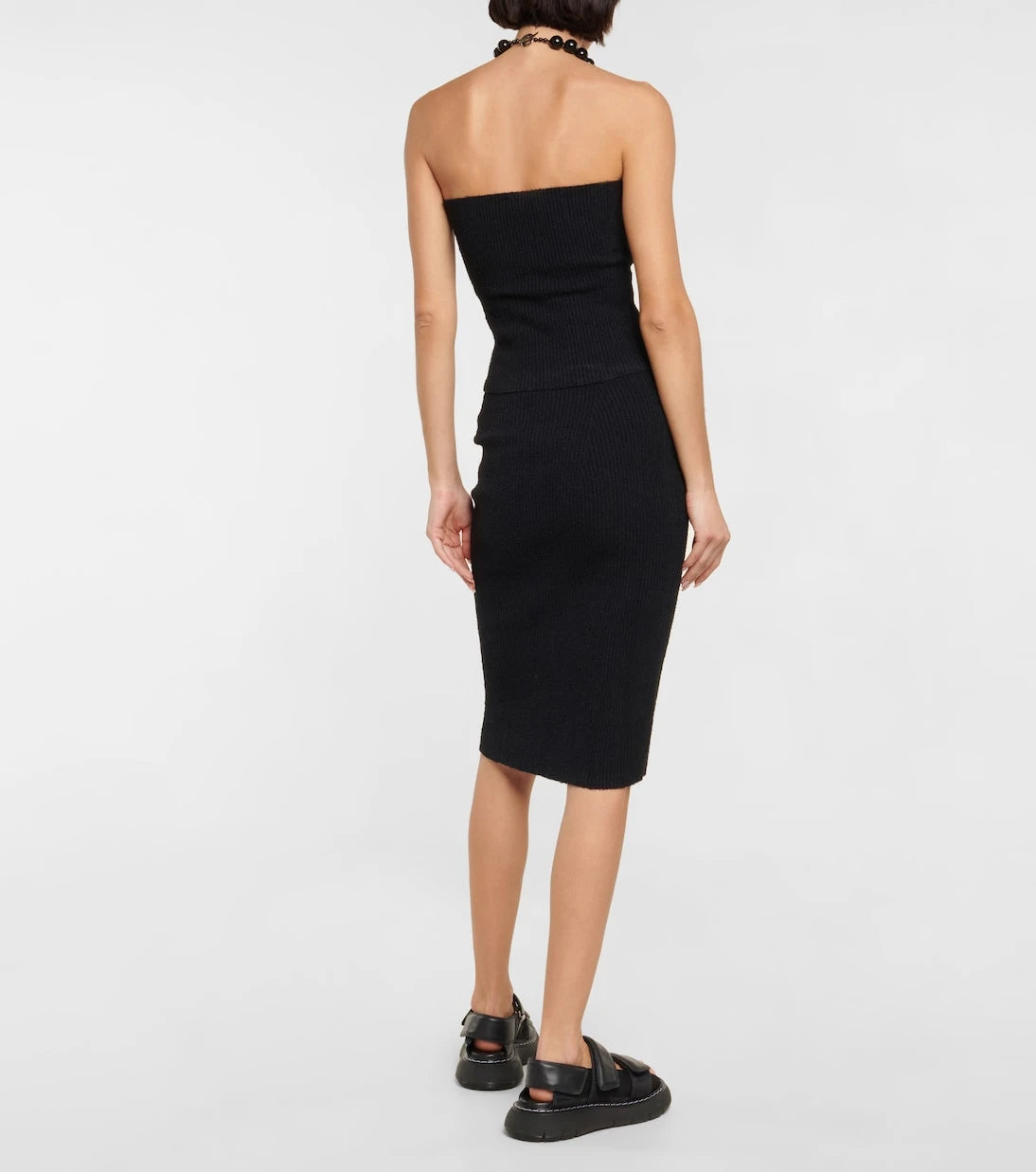 Wardrobe.NYC - Strapless ribbed cotton top