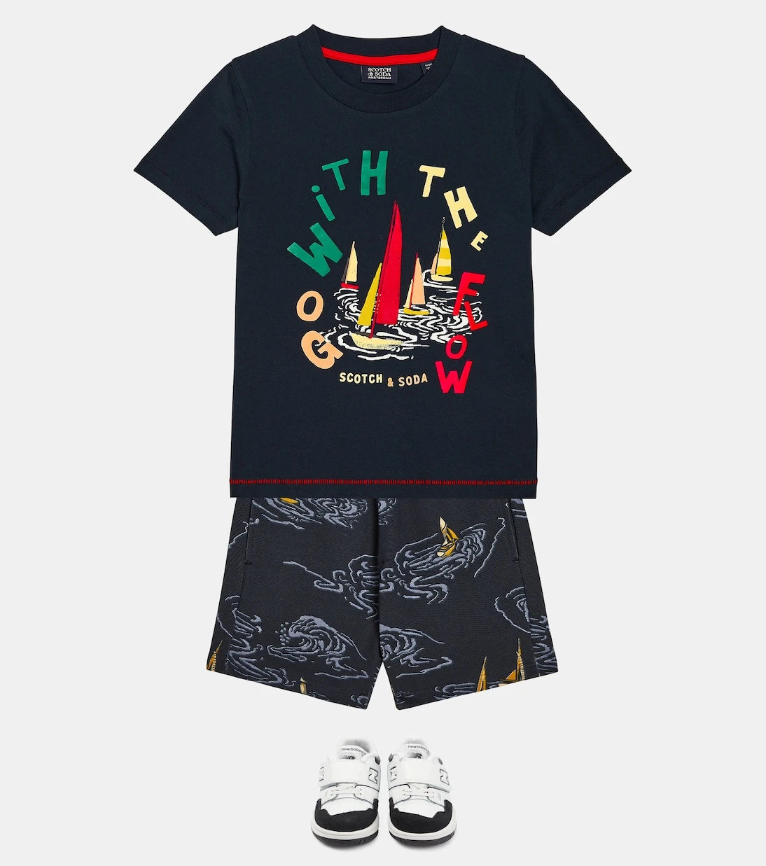 Scotch & Soda Kids - Printed cotton shorts