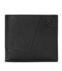 LOEWE Black Grained Leather Puzzle Edge Wallet