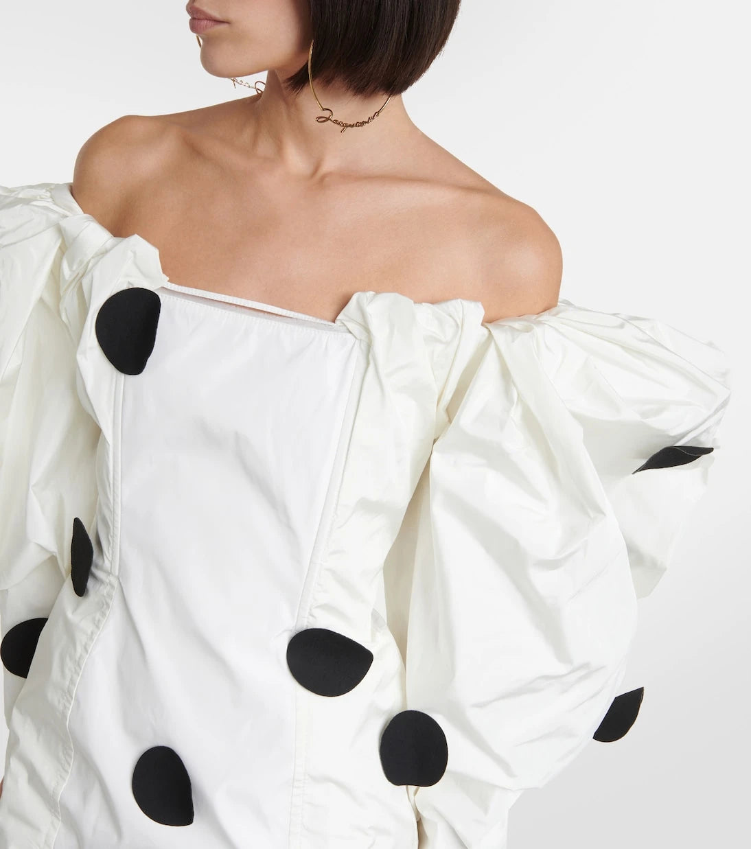 Jacquemus - فستان ميني من التافتا المنقّط La Robe Taffetas