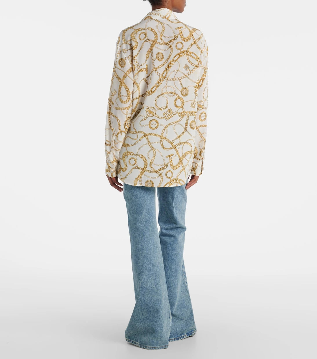 Balmain - Chaînes silk shirt