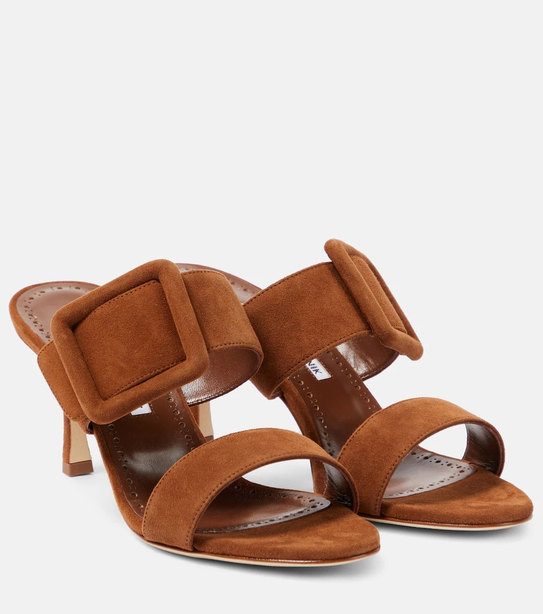 Manolo Blahnik - Gable suede mules