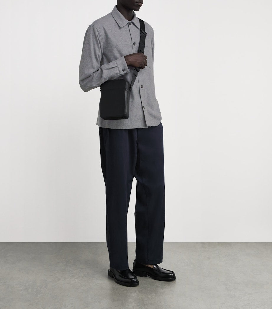 Paul & Shark Grey Wool-Cashmere Overshirt