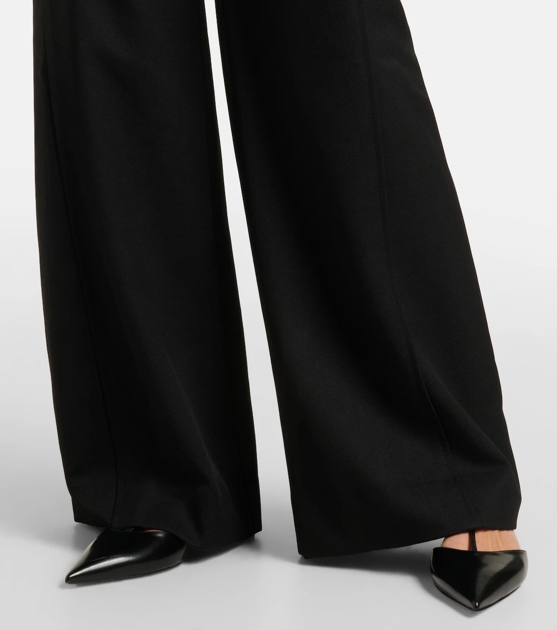 Victoria Beckham - Side Panel wool-blend wide-leg pants